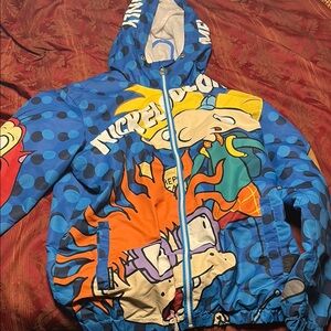Nickelodeon Kids Blue Cartoon Hoodie